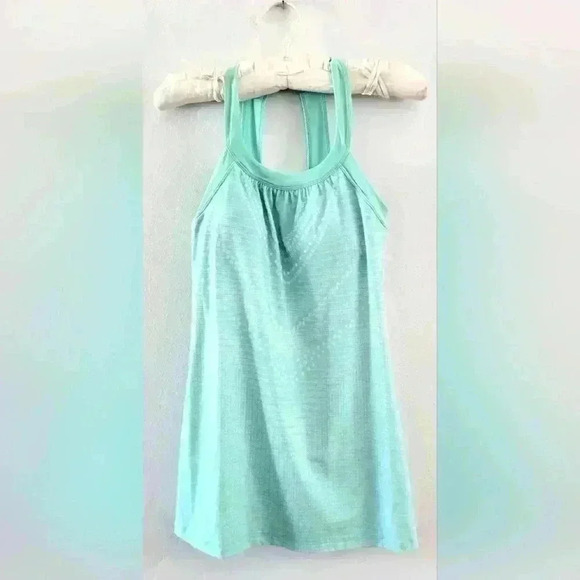PrAna Cantine Dress Succulent Green Synergy Sleeveless Mini Athletic Sz XS Blue - Picture 1 of 6